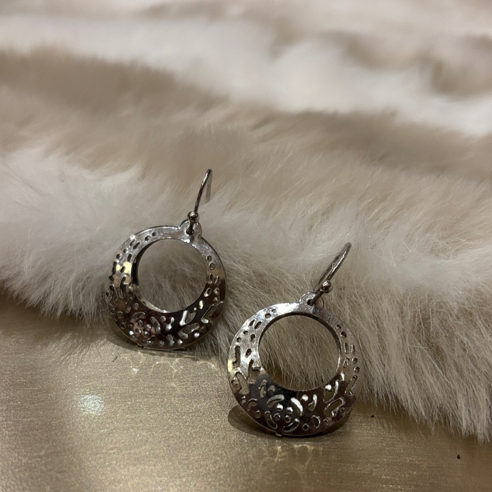 Elegant Silver Hoop Earrings